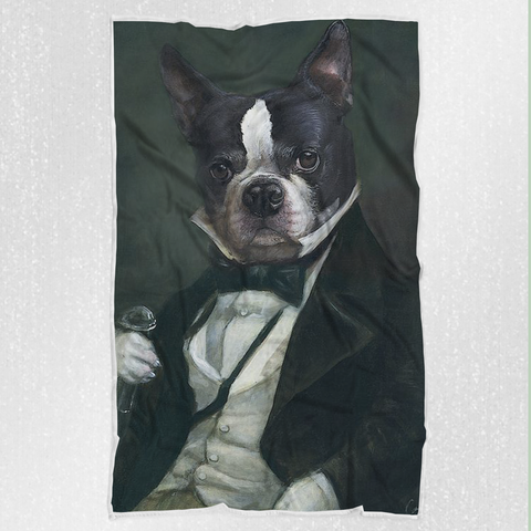 Tails And Paws Blanket THE ARISTOCRAT - CUSTOM PET BLANKET