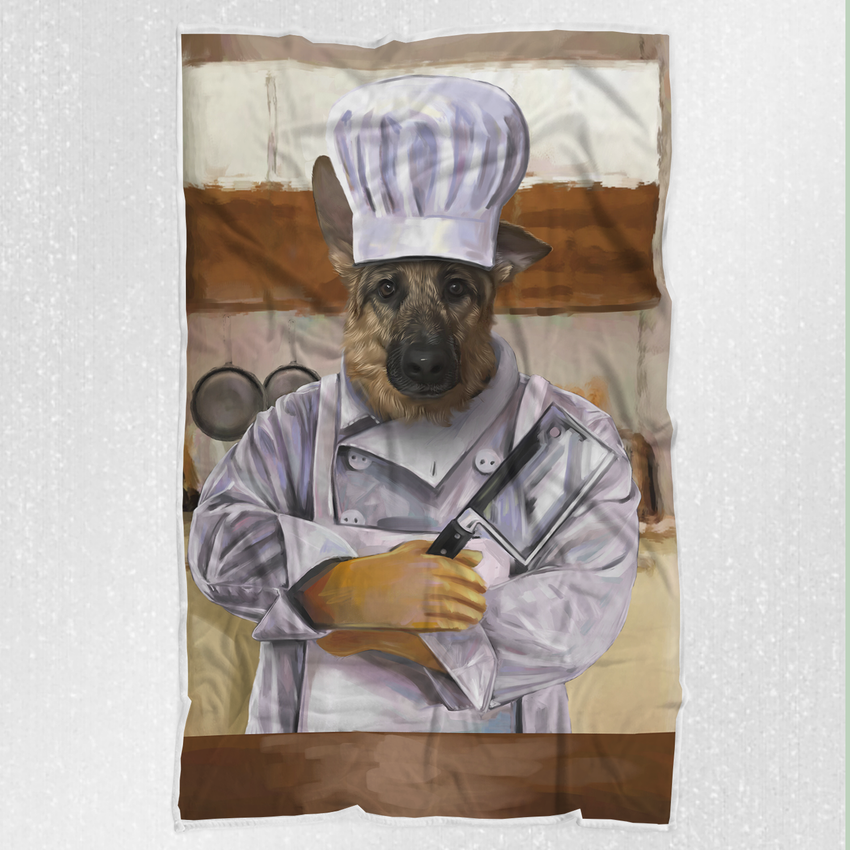 Tails And Paws Blanket THE CHEF - CUSTOM PET BLANKET