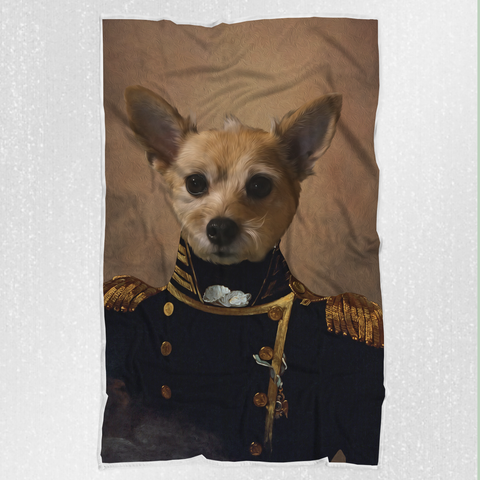 Tails And Paws Blanket THE COMMANDER - CUSTOM PET BLANKET