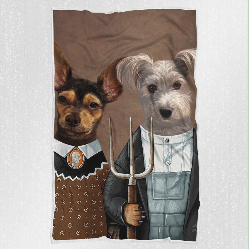 Tails And Paws Blanket THE FARMERS - CUSTOM PET BLANKET