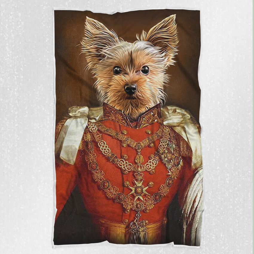 Tails And Paws Blanket THE GENERALIN - CUSTOM PET BLANKET