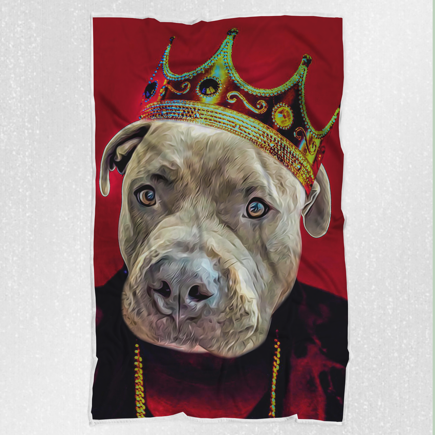 Tails And Paws Blanket THE GLORIOUS KING - CUSTOM PET BLANKET