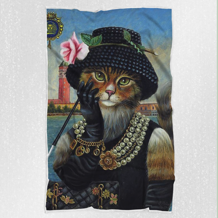 Tails And Paws Blanket THE LA DEMOISELLE - CUSTOM PET BLANKET