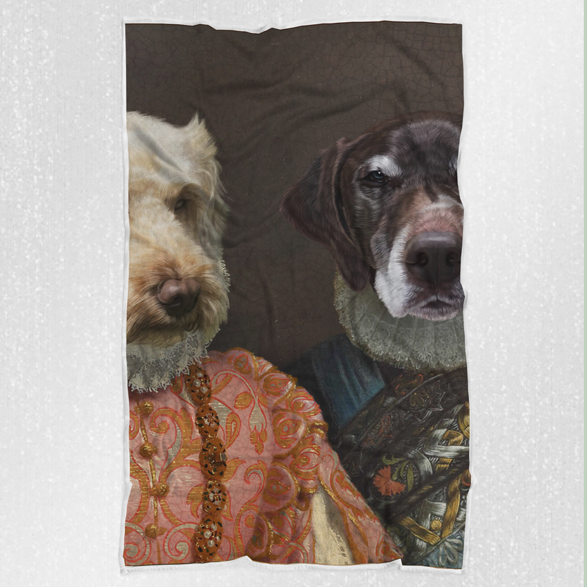 Tails And Paws Blanket THE LADY AND THE LORD - CUSTOM PET BLANKET