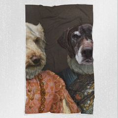 Tails And Paws Blanket THE LADY AND THE LORD - CUSTOM PET BLANKET
