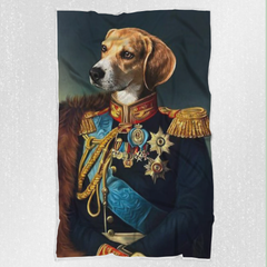 Tails And Paws Blanket THE LIUTENANT CORONEL - CUSTOM PET BLANKET