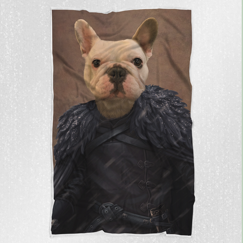Tails And Paws Blanket THE PAW IN BLACK - CUSTOM PET BLANKET