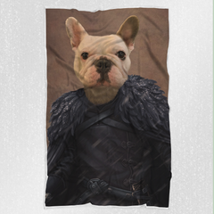 Tails And Paws Blanket THE PAW IN BLACK - CUSTOM PET BLANKET