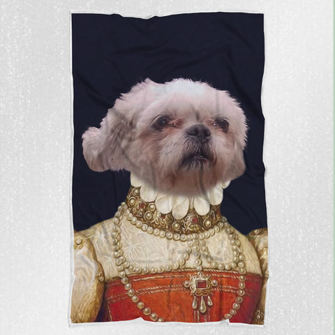 Tails And Paws Blanket THE PEARL QUEEN - CUSTOM PET BLANKET