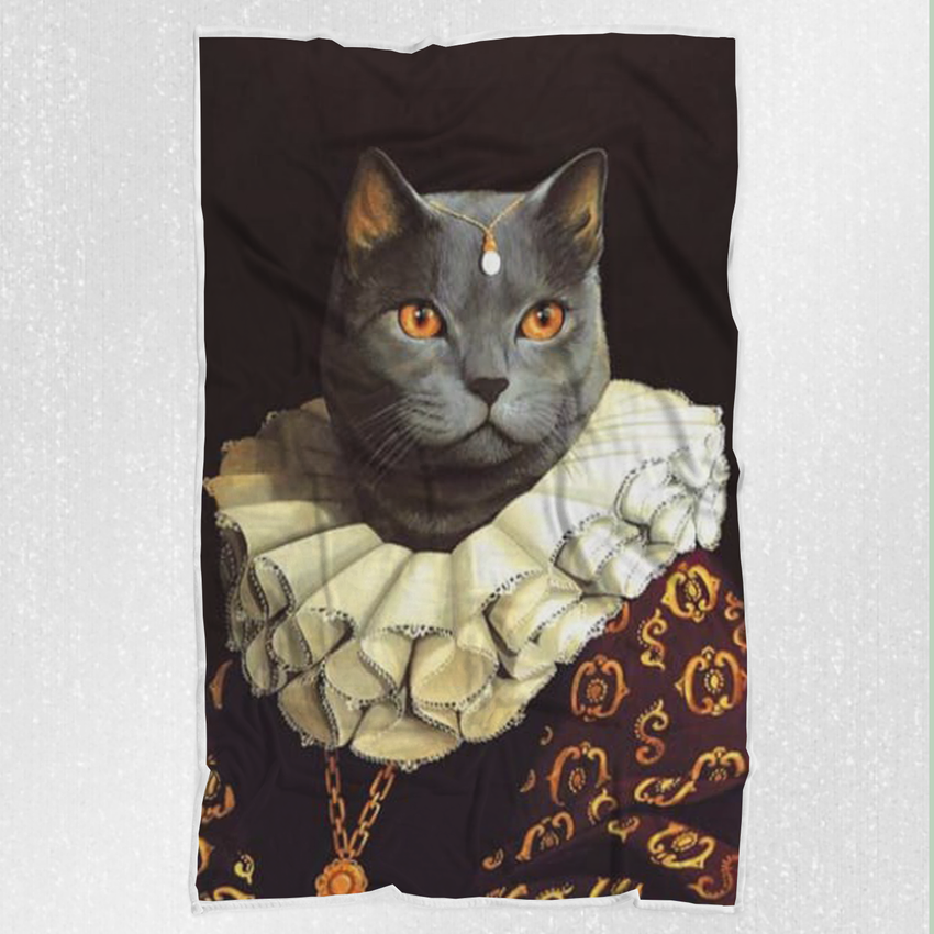 Tails And Paws Blanket THE QUEEN OF THE FOUR KINGDOMS - CUSTOM PET BLANKET