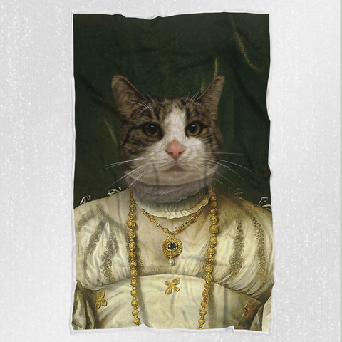 Tails And Paws Blanket THE QUEEN OF YELLOW - CUSTOM PET BLANKET