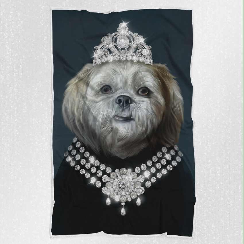 Tails And Paws Blanket THE THIFFANY LADY - CUSTOM PET BLANKET