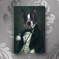 Tails And Paws Canvas 8” X 10” THE ARISTOCRAT - CUSTOM PET CANVAS