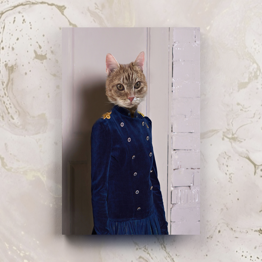 Tails And Paws Canvas 8” X 10” THE BEAUTIFUL GIRL - CUSTOM PET CANVAS