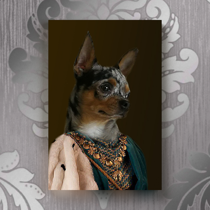 Tails And Paws Canvas 8” X 10” THE CONQUEROR - CUSTOM PET CANVAS