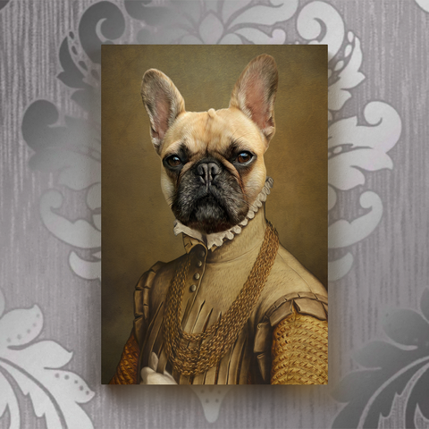 Tails And Paws Canvas 8” X 10” THE DAME - CUSTOM PET CANVAS