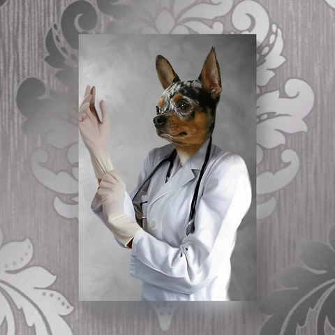 Tails And Paws Canvas 8” X 10” THE DOGTOR - CUSTOM PET CANVAS