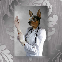 Tails And Paws Canvas 8” X 10” THE DOGTOR - CUSTOM PET CANVAS