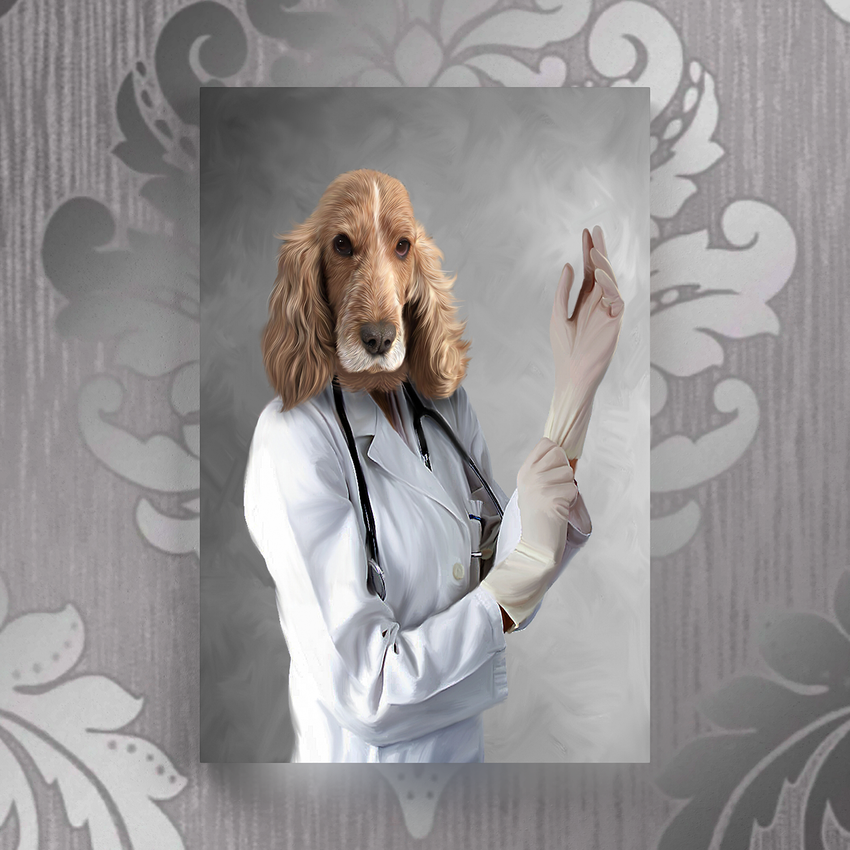 Tails And Paws Canvas 8” X 10” THE DOGTOR - CUSTOM PET CANVAS