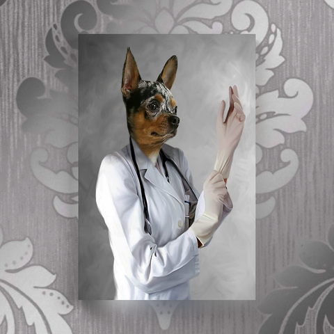 Tails And Paws Canvas 8” X 10” THE DOGTOR - CUSTOM PET CANVAS