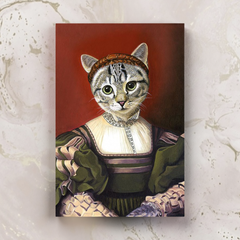 Tails And Paws Canvas 8” X 10” THE DONCELLA - CUSTOM PET CANVAS