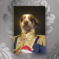 Tails And Paws Canvas 8” X 10” THE DUKY - CUSTOM PET CANVAS