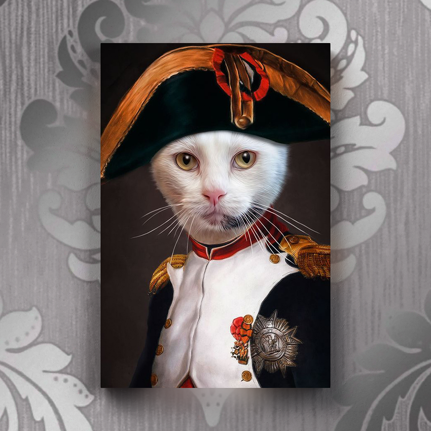 Tails And Paws Canvas 8” X 10” THE EMPEROR - CUSTOM PET CANVAS