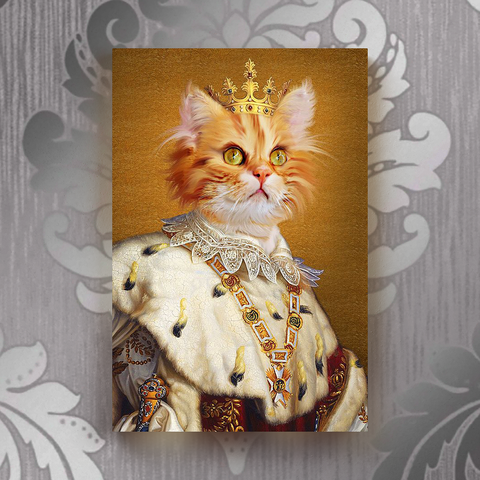Tails And Paws Canvas 8” X 10” THE EMPRESS - CUSTOM PET CANVAS