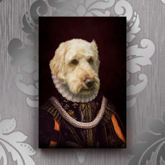 Tails And Paws Canvas 8” X 10” THE GRAND DUCHESSY - CUSTOM PET CANVAS