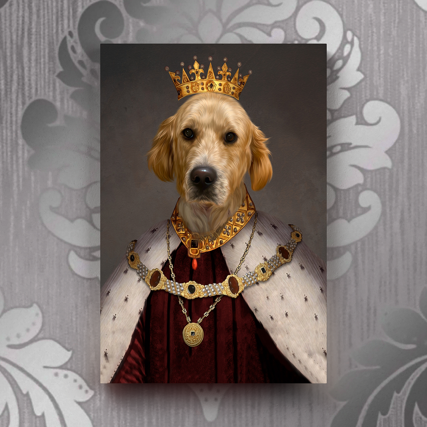 Tails And Paws Canvas 8” X 10” THE KING MMXX (2020) - CUSTOM PET CANVAS