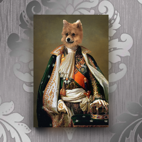 Tails And Paws Canvas 8” X 10” THE KING OF PAWS - CUSTOM PET CANVAS