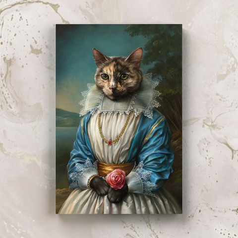 Tails And Paws Canvas 8” X 10” THE LADY - CUSTOM PET CANVAS