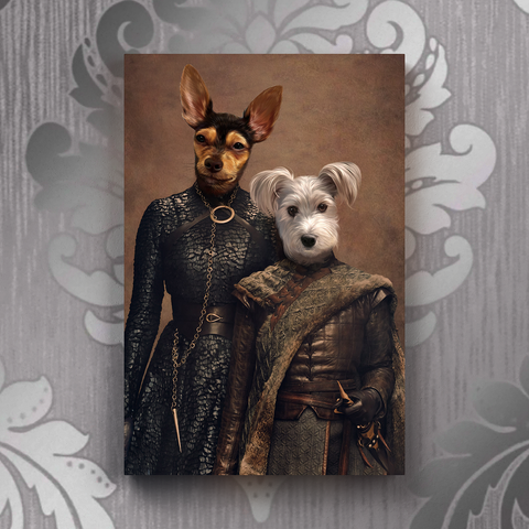 Tails And Paws Canvas 8” X 10” THE LOVERS - CUSTOM PET CANVAS