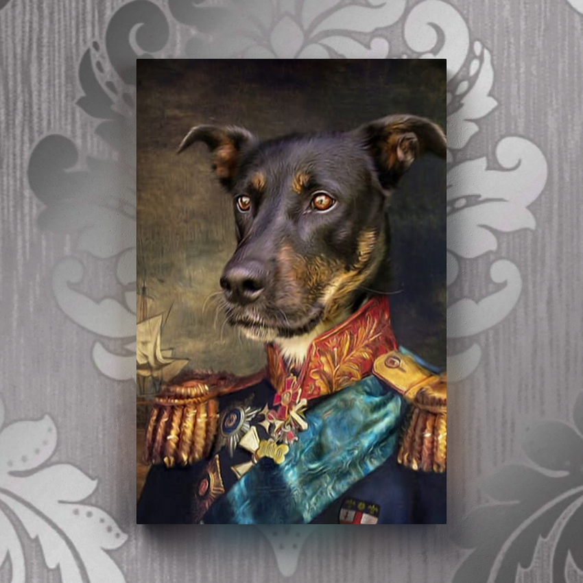 Tails And Paws Canvas 8” X 10” THE MAJORDY - CUSTOM PET CANVAS
