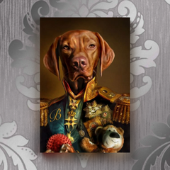 Tails And Paws Canvas 8” X 10” THE MARSHALY - CUSTOM PET CANVAS
