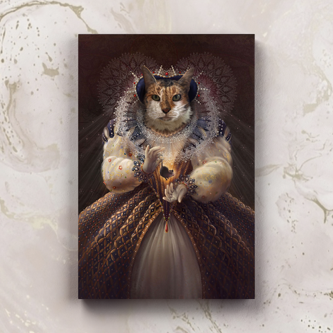 Tails And Paws Canvas 8” X 10” THE PRICESSPAW - CUSTOM PET CANVAS
