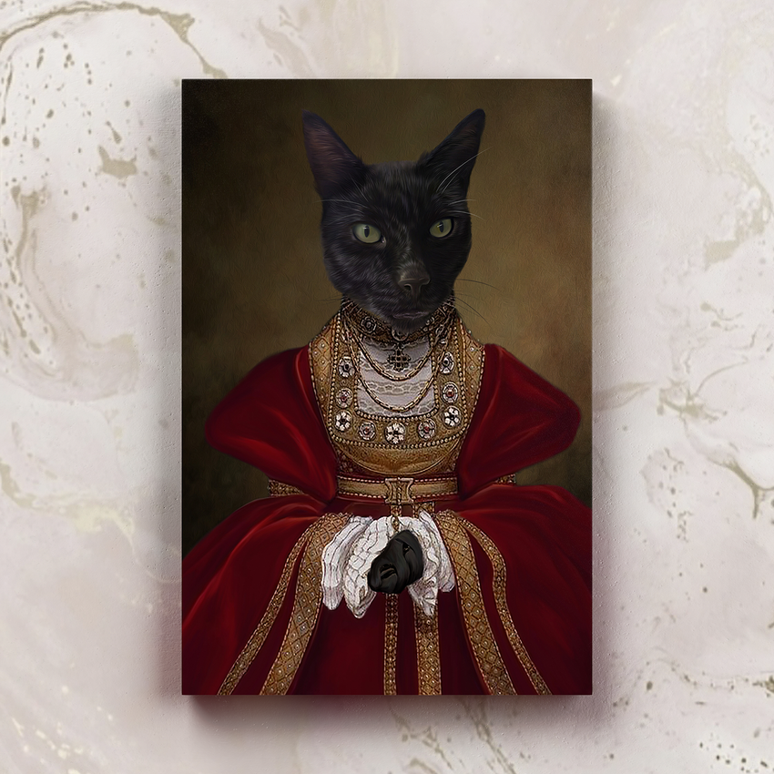 Tails And Paws Canvas 8” X 10” THE PRINCELY PET - CUSTOM PET CANVAS