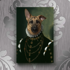 Tails And Paws Canvas 8” X 10” THE QUEEN OF PAWS - CUSTOM PET CANVAS