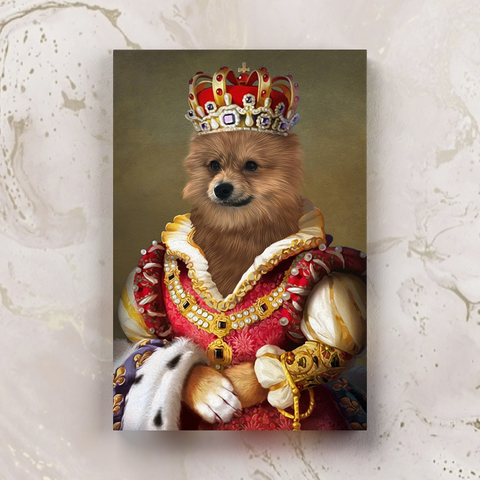 Tails And Paws Canvas 8” X 10” THE QUEENPAW - CUSTOM PET CANVAS