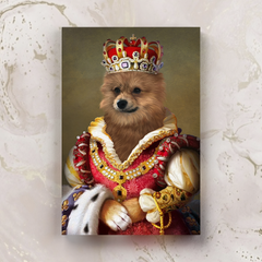 Tails And Paws Canvas 8” X 10” THE QUEENPAW - CUSTOM PET CANVAS