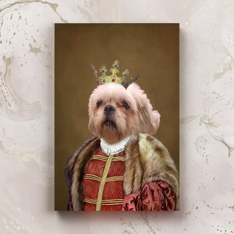 Tails And Paws Canvas 8” X 10” THE QUEENY - CUSTOM PET CANVAS