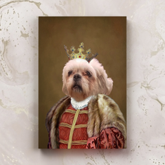 Tails And Paws Canvas 8” X 10” THE QUEENY - CUSTOM PET CANVAS