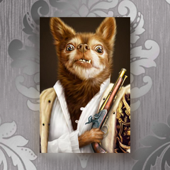Tails And Paws Canvas 8” X 10” THE REBEL - CUSTOM PET CANVAS