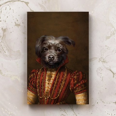 Tails And Paws Canvas 8” X 10” THE RUBY GIRL - CUSTOM PET CANVAS