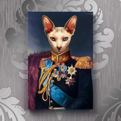 Tails And Paws Canvas 8” X 10” THE SOLDIER - CUSTOM PET CANVAS