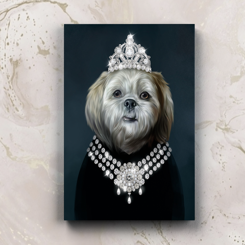 Tails And Paws Canvas 8” X 10” THE THIFFANY LADY - CUSTOM PET CANVAS