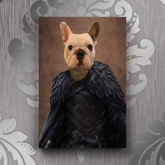 Tails And Paws Canvas THE PAW IN BLACK - CUSTOM PET CANVAS