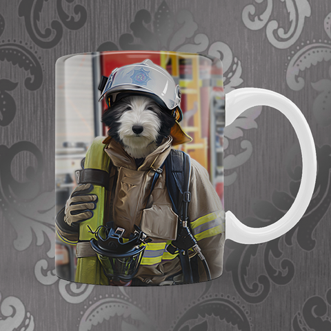 Tails And Paws Mug THE FIREFIGHTER - CUSTOM PET MUG