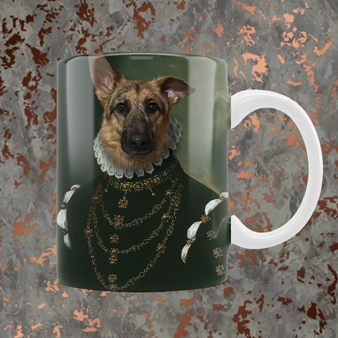 Tails And Paws Mug THE QUEEN OF PAWS - CUSTOM PET MUG