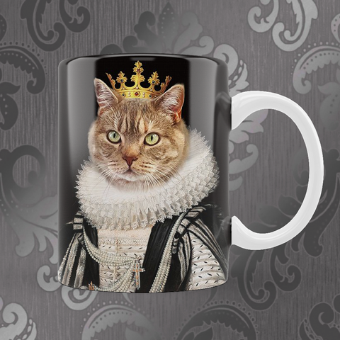 Tails And Paws Mug THE SILVER QUEEN - CUSTOM PET MUG
